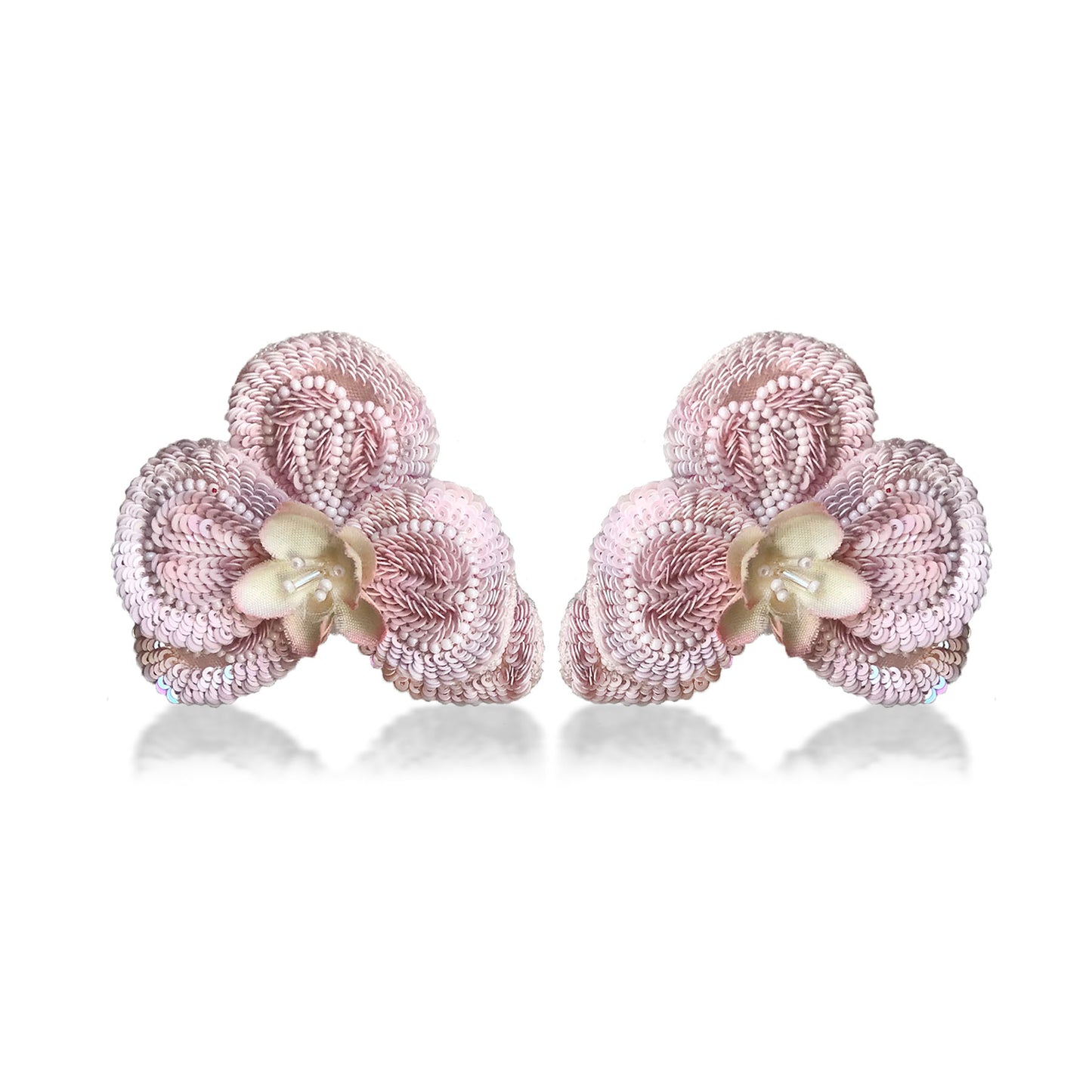 Baby Pink Orchid Earrings