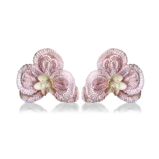 Baby Pink Orchid Earrings