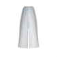 White Cotton Wide Leg Pants