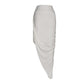 White Modal Jersey Draped Skirt