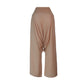 Nude Crepe Drop Crotch Pants