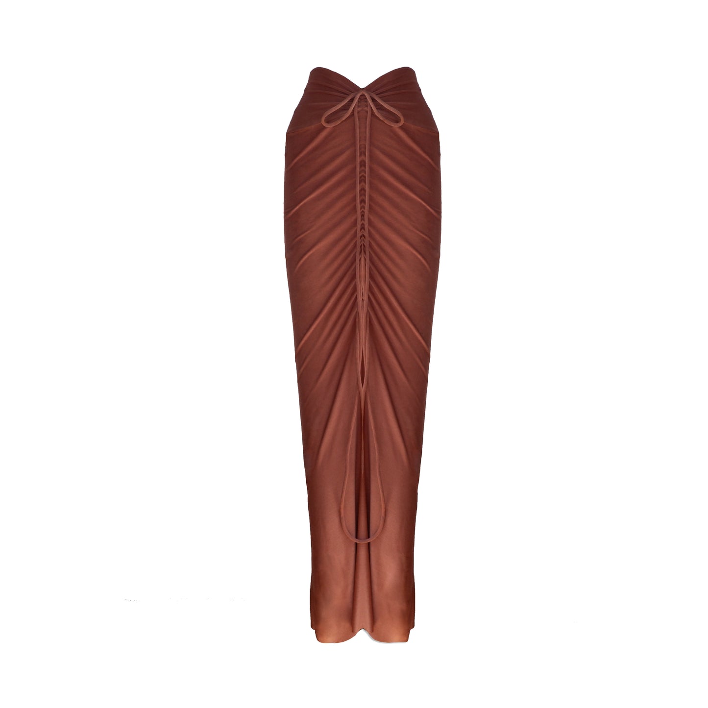 Terracotta Modal Soft Jersey Drawstring Skirt
