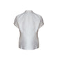 White Linen Blazer with Handmade Cotton Tassels