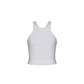 White Modal Jersey Racer Back Tank Top