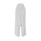 White Modal Soft Jersey Drop Crotch Pants